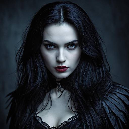 Gothic Female Vampire Portrait