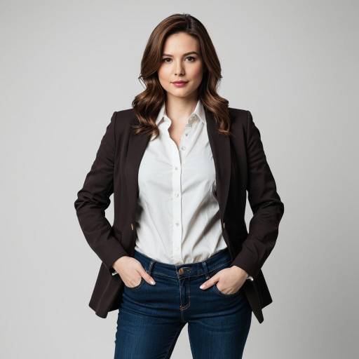 Confident Woman in Smart Casual Outfit