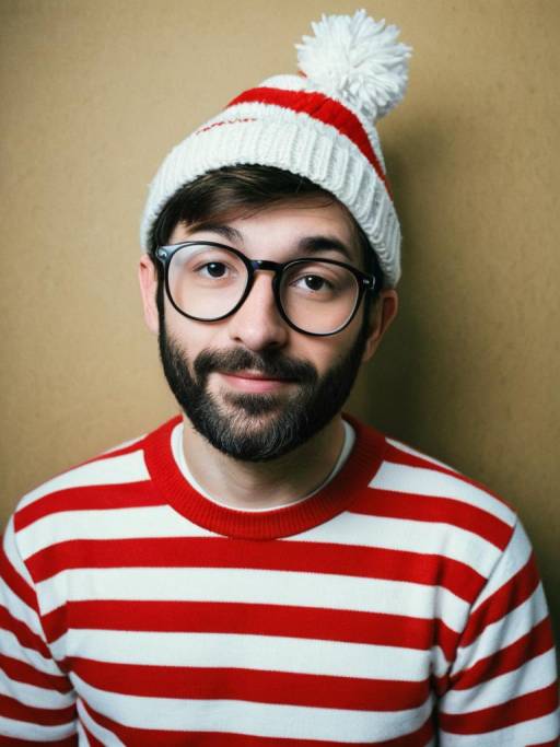 Man in Where's Wally Costume
