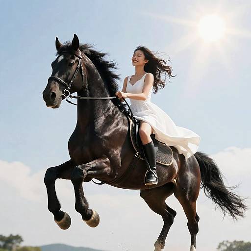 Cinematic Portrait of Asian Centaur Woman