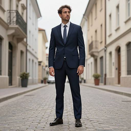 European Man in Stylish Suit