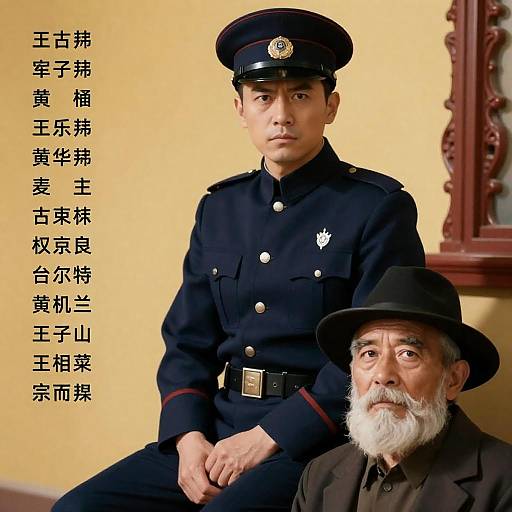 Uniformed Officer and Elder Movie Poster