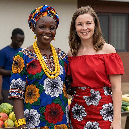 Joyful Outdoor Portrait of Two Women