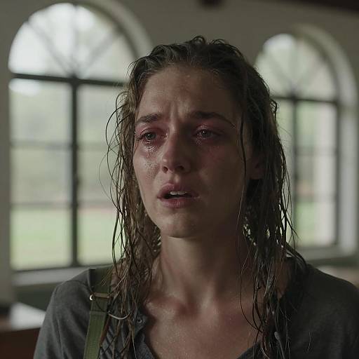 Emotive Portrait of a Woman in Nature