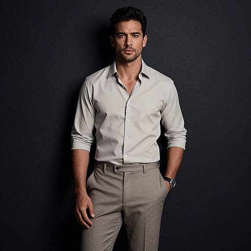 Confident Man in Stylish Pose