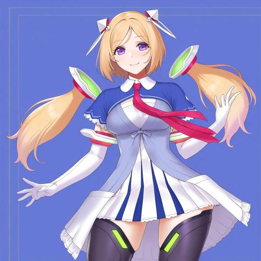 Illustration of Aki rosenthal (1st costume), hololive in the style of Sano toshihide