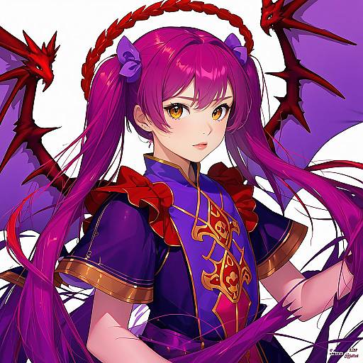 Illustration of Myrrh (fire emblem), fire emblem in the style of Ask (askzy)