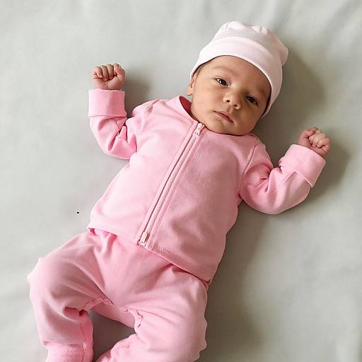 Realistic Pink Newborn Baby Outfit