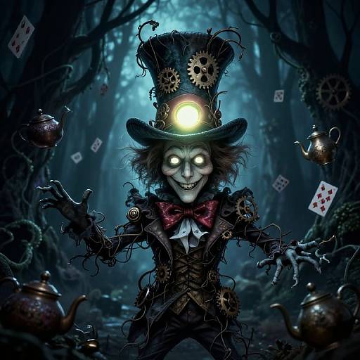Twisted Mad Hatter in Haunted Forest