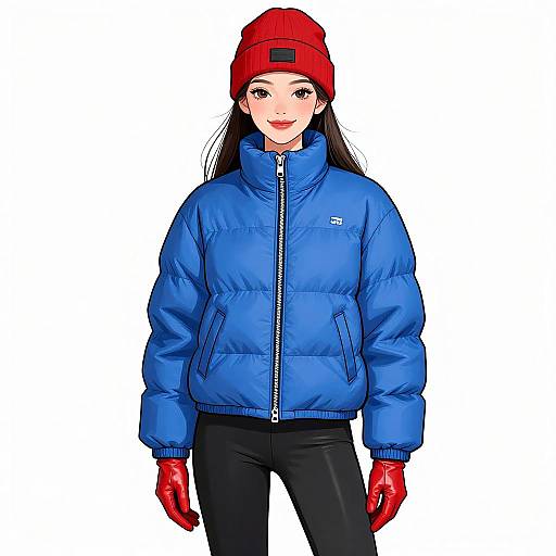 Smiling Woman in Bright Streetwear