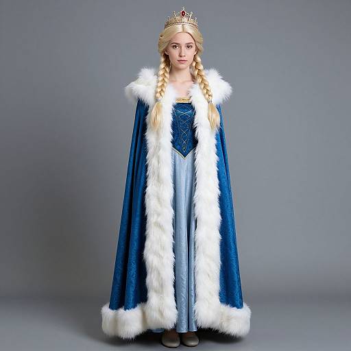 Elegant Snow Queen Costume Design