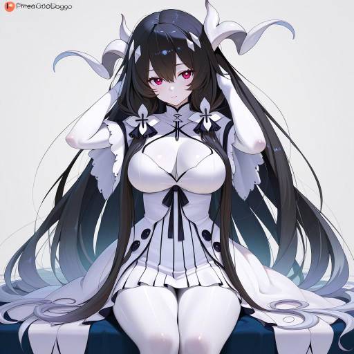 Illustration of Anchorage water oni, kantai collection in the style of Greatodoggo