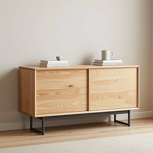 Mueble Contemporáneo en Sala Minimalista