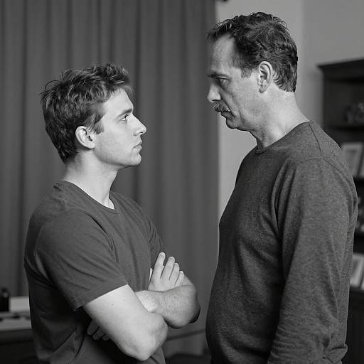 Intense Confrontation Between Two Men