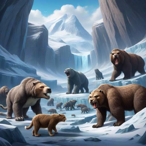 Ice Age Saber-Toothed Cat and Sloths