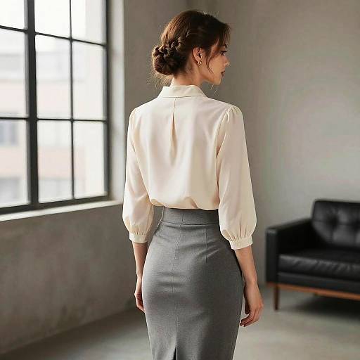 Braided Bun Fashion Editorial Look