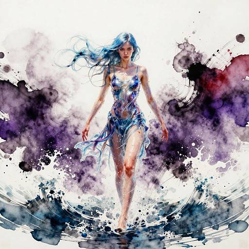 Waterborne Warrior in Liquid Sundress