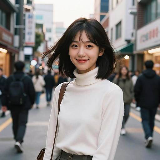 Ulzzang Teen Girl in Seoul Afternoon