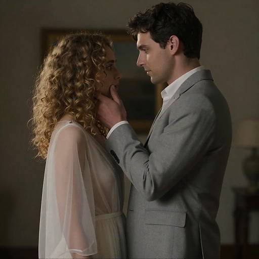 Romantic Couple Intense Gaze