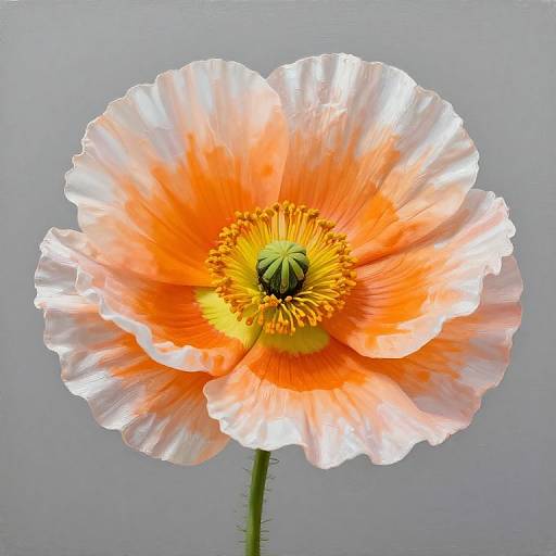 Vibrant Poppy Flower Painting