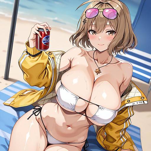 Illustration of Anis (sparkling summer) (nikke), goddess of victory: nikke in the style of Amagi (amagi626)