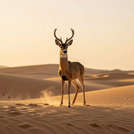 Majestic Antelope on Desert Dunes
