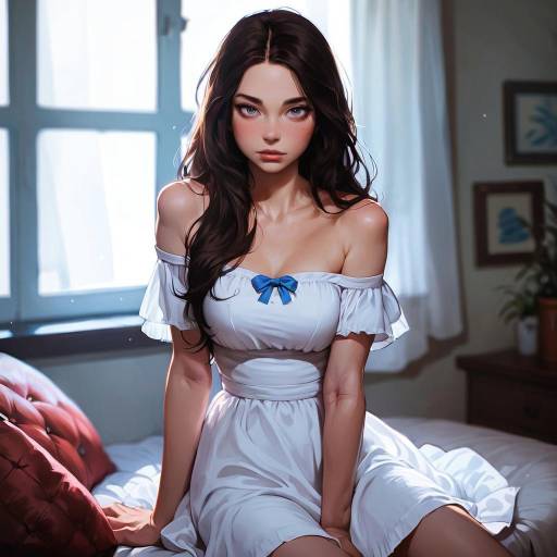 Realistic Portrait of a Young Woman