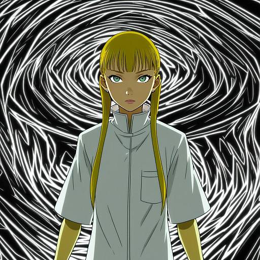 Illustration of Hamazura shiage, toaru majutsu no index in the style of Pixie willow (voice actor)