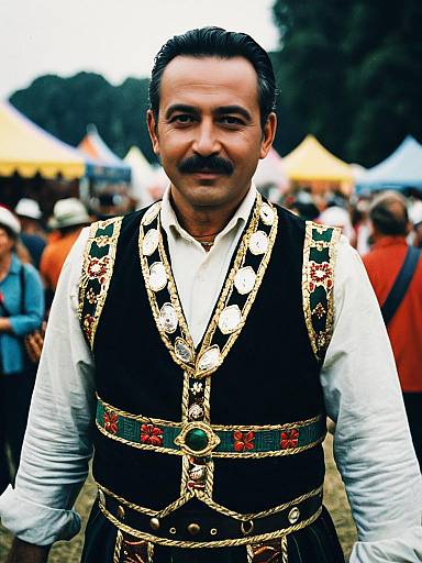 Man in Traditional Festival Costume