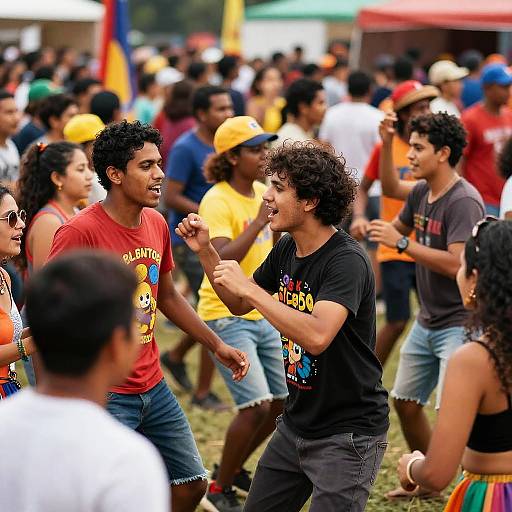 Diverse Crowd Enjoying Cultural Festival