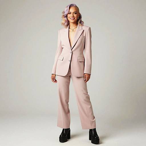 Androgynous Pastel Fashion Portrait