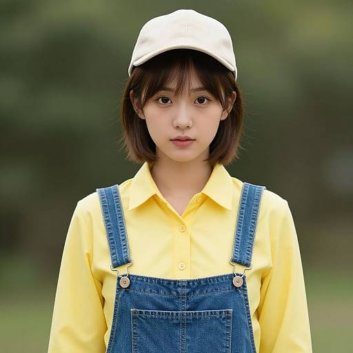 Realistic Portrait of Farmer Girl