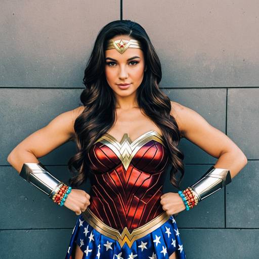 Realistic Sexy Wonder Woman Cosplay Image