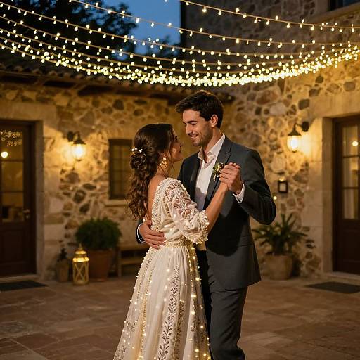 Magical Courtyard Wedding Dance