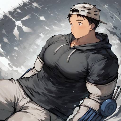 Illustration of Aikawa (dorohedoro), dorohedoro in the style of Mamemochi