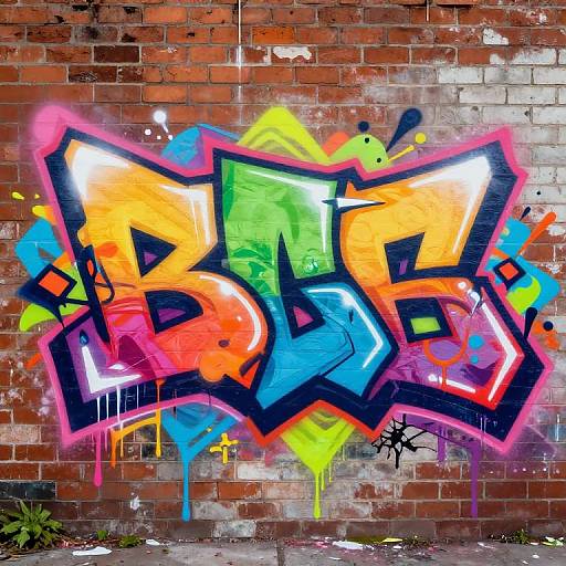 Vibrant Graffiti Text Generator