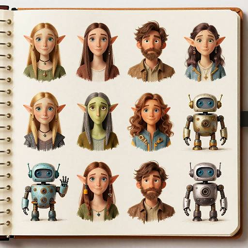 Whimsical to Realistic Character Mixer