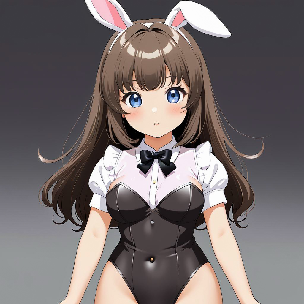 Retro Bunny Girl Schoolgirl Fantasy