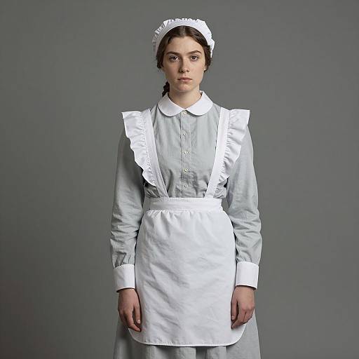 Victorian-Era Nurse Portrait in Soft Lighting
