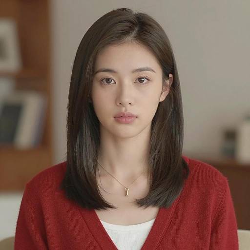 Casual Elegance: Woman in Cardigan