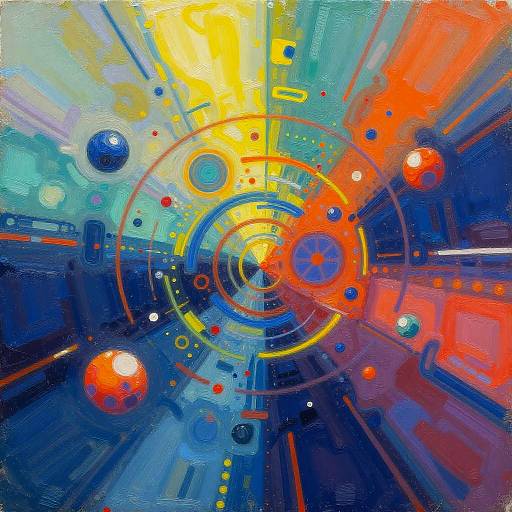 Vibrant Futuristic Digital Art Generator