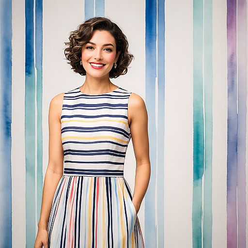 Fashion-Forward Lady in Elegant Backdrop Fashion-Forward Lady in Elegant Backdrop