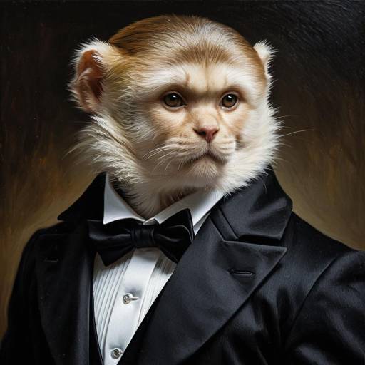 White-faced Capuchin in Formal Tailcoat