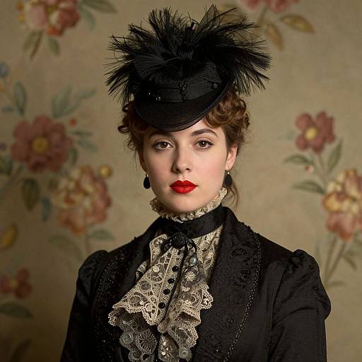 Victorian Woman in Tissot Style