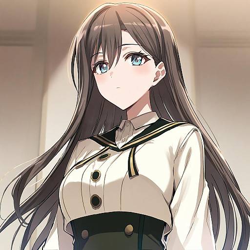 Illustration of Hanazono tae, bang dream! in the style of Minarai