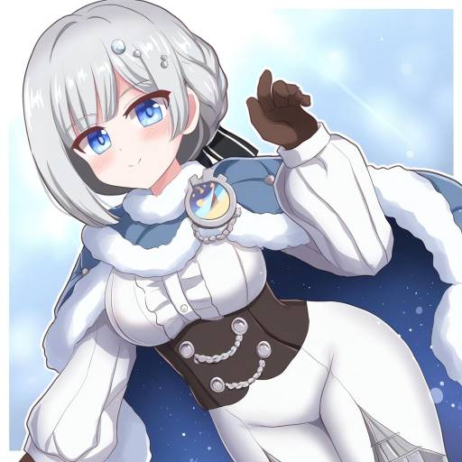 Illustration of Akershus fortress (oshiro project), oshiro project:re in the style of Ry (yagoyago)