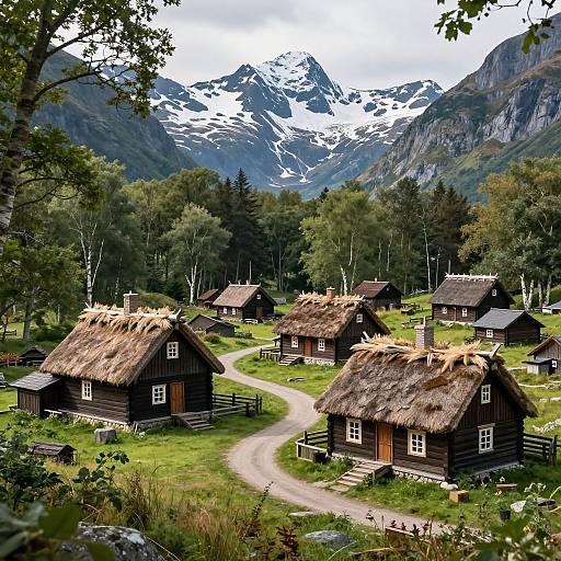 Photorealistic Nordic Viking Village