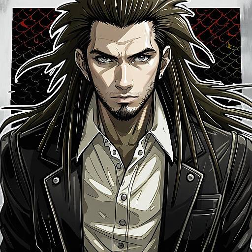 Illustration of Hagakure yasuhiro, danganronpa (series) in the style of Urabi (tomatohouse)