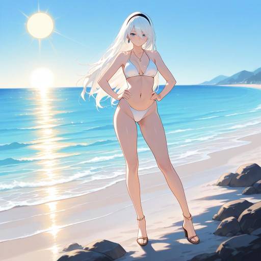 2B Nier Automata at the Sunny Beach