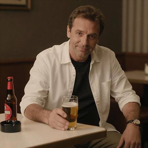 Casual Portrait of a Middle-Aged Man